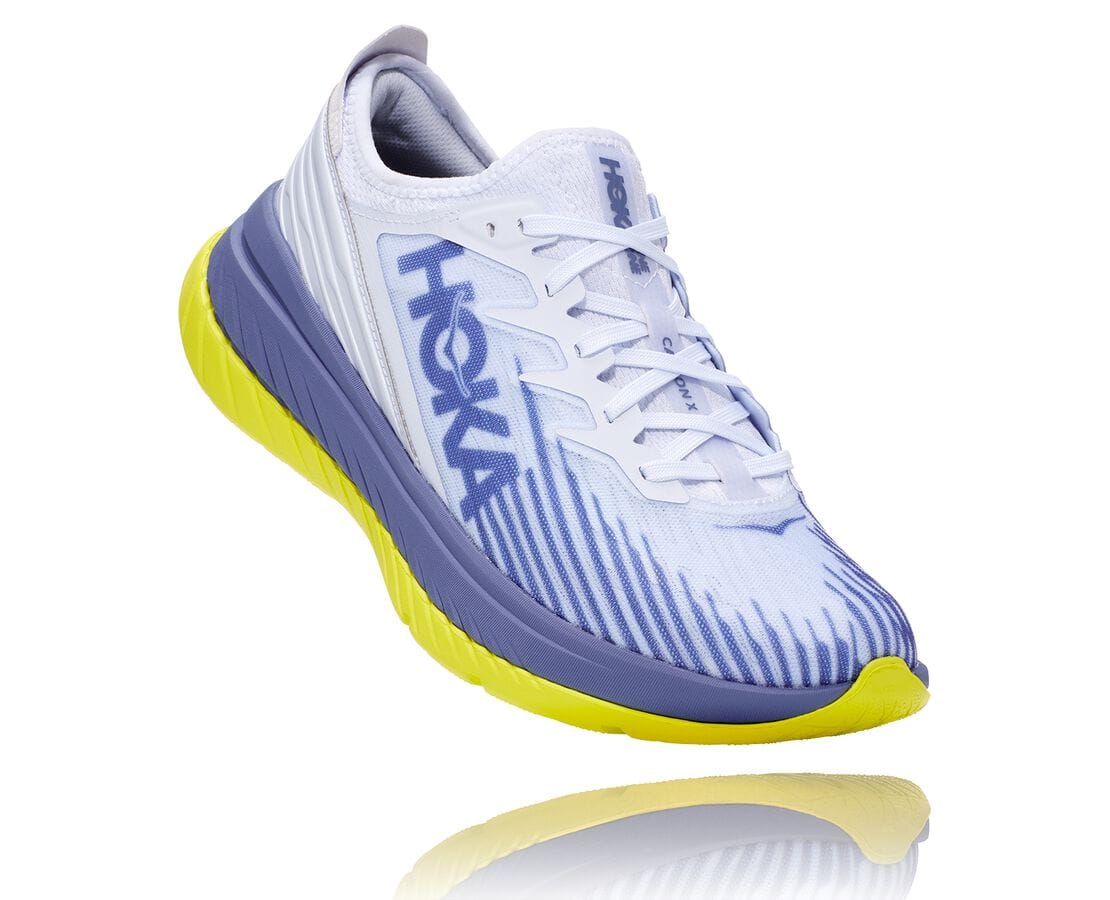 Hoka One One All Gender Carbon X-Spe Philippines - Womens Road Running Shoes - White / Blue | BE7619